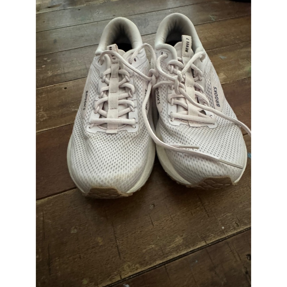 Brooks Revel 7 Womens Running Shoes Pink White 1204241B598 Size 8